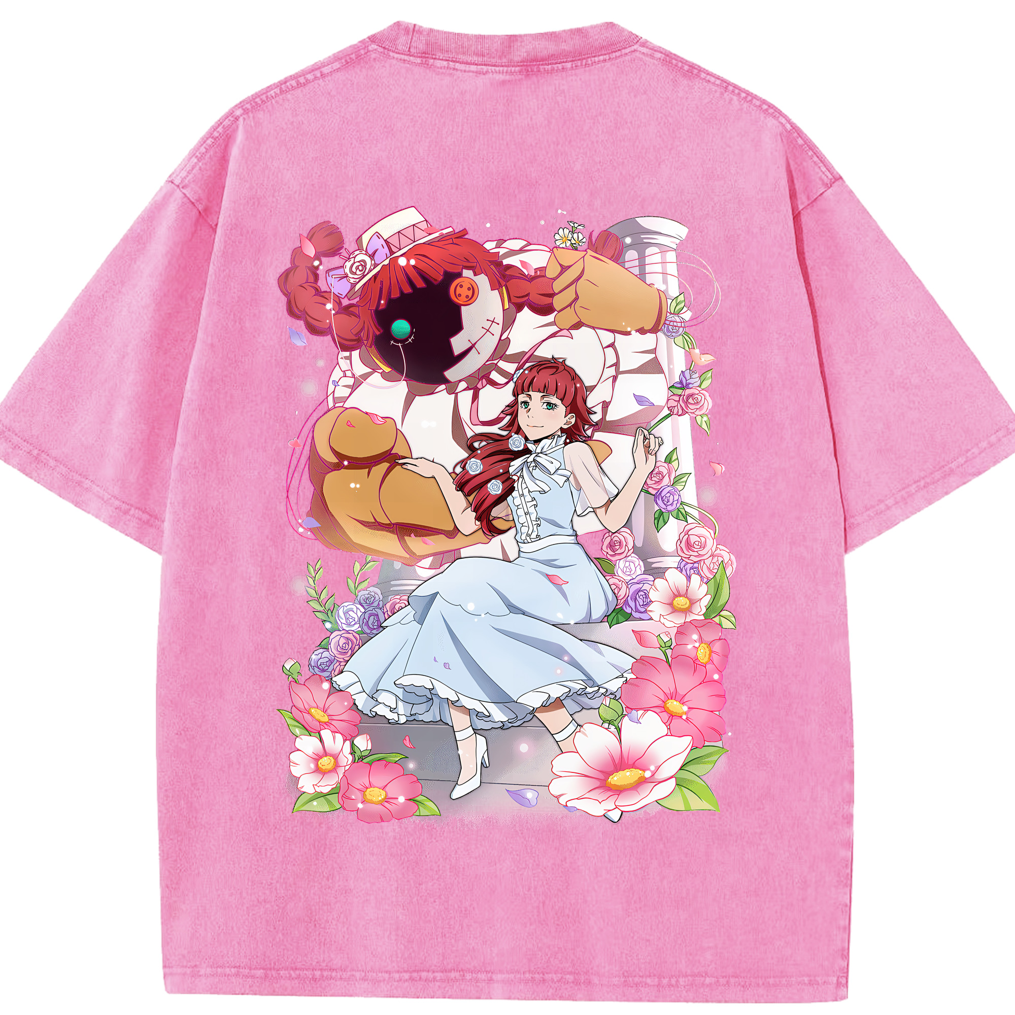 （画像用） 文豪ストレイドッグス Bungo Stray Dogs 綿100% ヴィンテージ風 半袖Tシャツ（背面プリント）